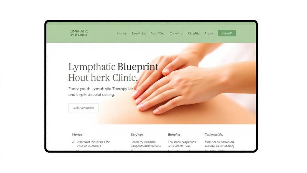 Lymphatic Blueprint website screenshot