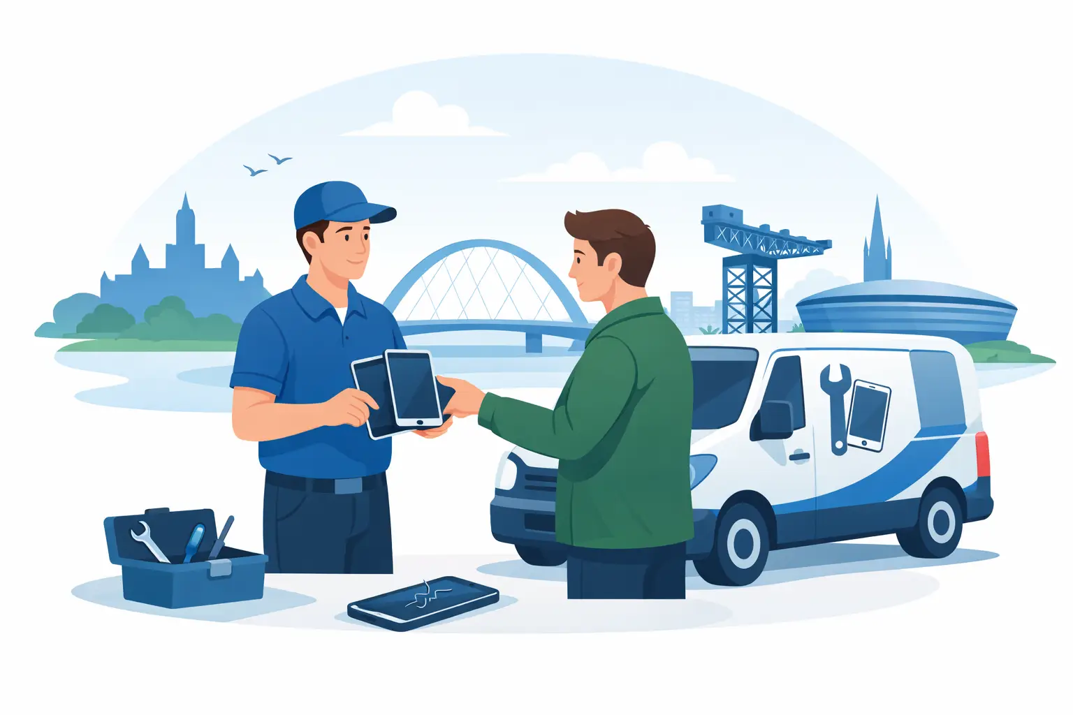 Device Repair Pickup Service Across Glasgow