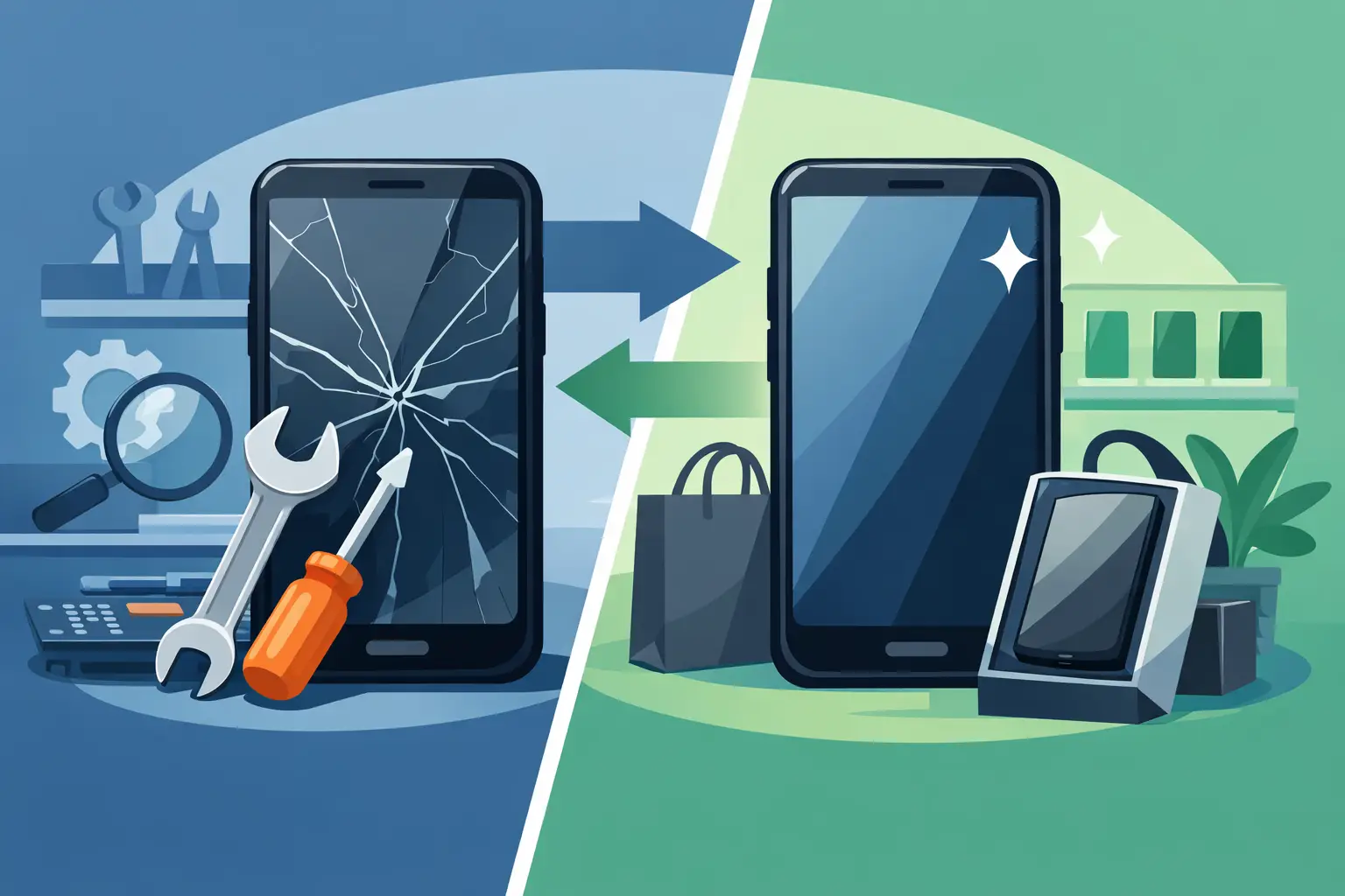 Phone Shop Bishopbriggs Repair or Replace?