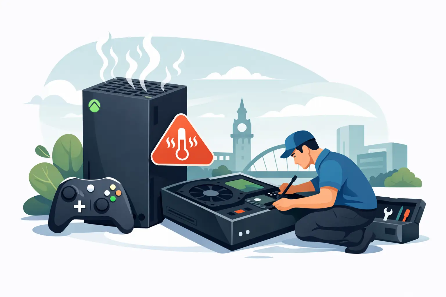 Xbox Console Overheating Repair in Glasgow